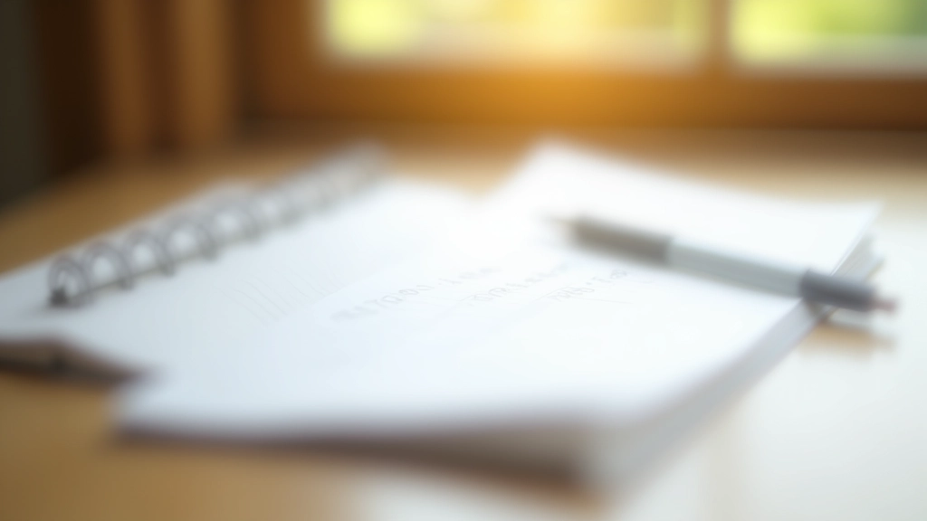 Checklist notebook with pen on a wooden table in natural light