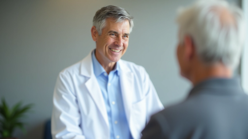 Healthcare professional speaking with patient in a clinical setting