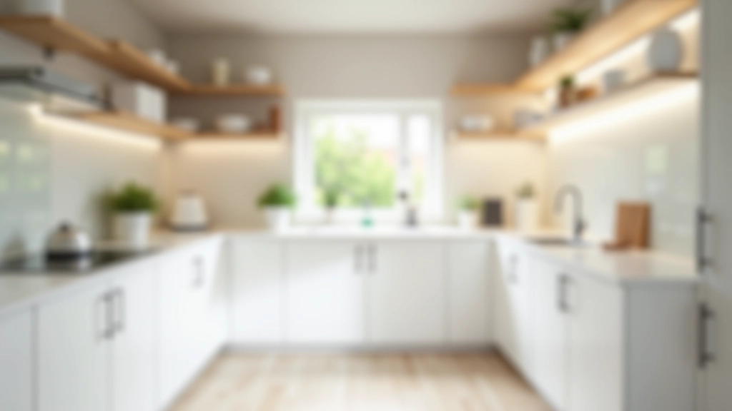 Well-organized kitchen with clear counters, good lighting, and accessible storage